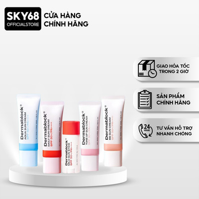 [THANH LÝ] Kem Chống Nắng Dermablock SPF50+ PA++++ Giúp Chống Nắng Và Nâng Tone Cho Mọi Loại Da 35ml