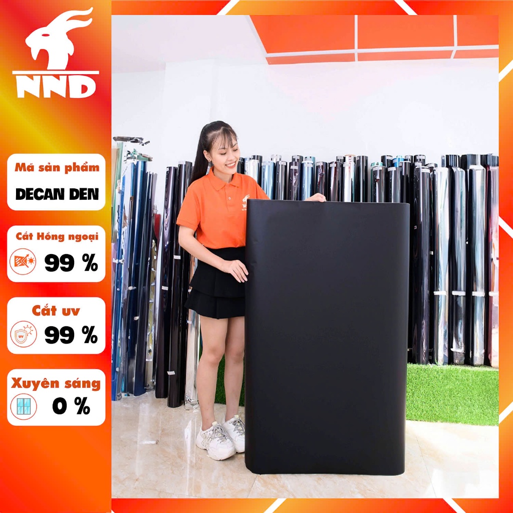 Decal Màu Đen Dán Kính Chắn Sáng, Chống Nắng, Dán Kính Bể Cá, Dán Tường Đủ Kích Thước