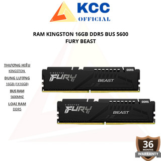  RAM Kingston 16GB DDR5 Bus 5600 Fury BEAST 