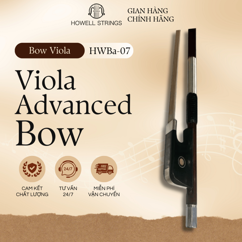 Cung Vĩ Viola HOWELL STRINGS Advanced Bow Model 7 – Vĩ Bán-Chuyên Nghiệp Level 8 (ABRSM) & Diploma |