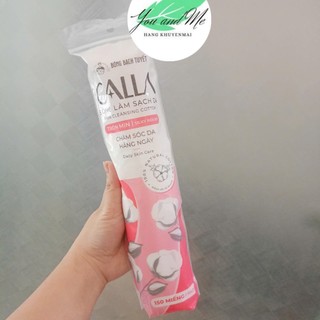   150 miếng  Bông Tẩy trang Bông Bạch Tuyết Calla tròn mịn 
