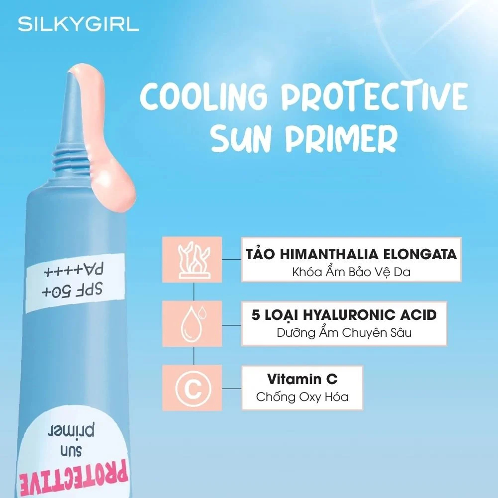 Silkygirl Kem lót Cooling Protective Sun Primer 15ml