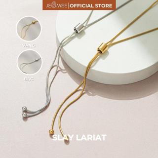 Dây chuyền nữ titanium Slay Lariat Jesmee dáng dài phong cách độc đáo, quyến rũ - N2594