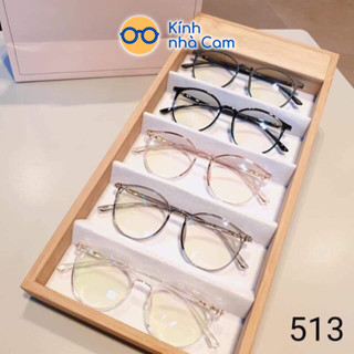 Gọng Kính Cận Tròn Nhựa Dẻo 513 Hàn quốc (kèm hộp đựng), Kính Mắt Tròn Thời Trang 2025 FERADO