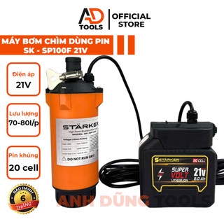  Máy bơm chìm dùng pin SK-SP100F 21V máy bơm tõm mini lưu lượng 70-80l m áp lực lớn bảo hành 6 tháng 