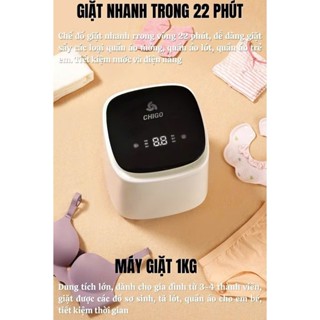  Máy giặt mini Chigo giặt đồ sơ sinh và sấy khô khử  khuẩn cao cấp máy giặt đồ trẻ em sơ sinh khử trùng sấy khô an toàn 