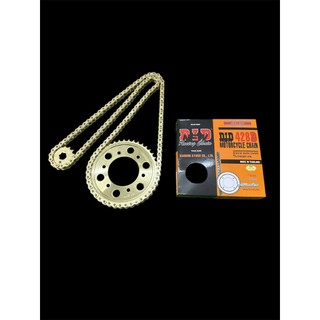 Bộ Sên Nhông Dĩa Vàng Exciter 150 NEWDID 14-42-130 10Ly