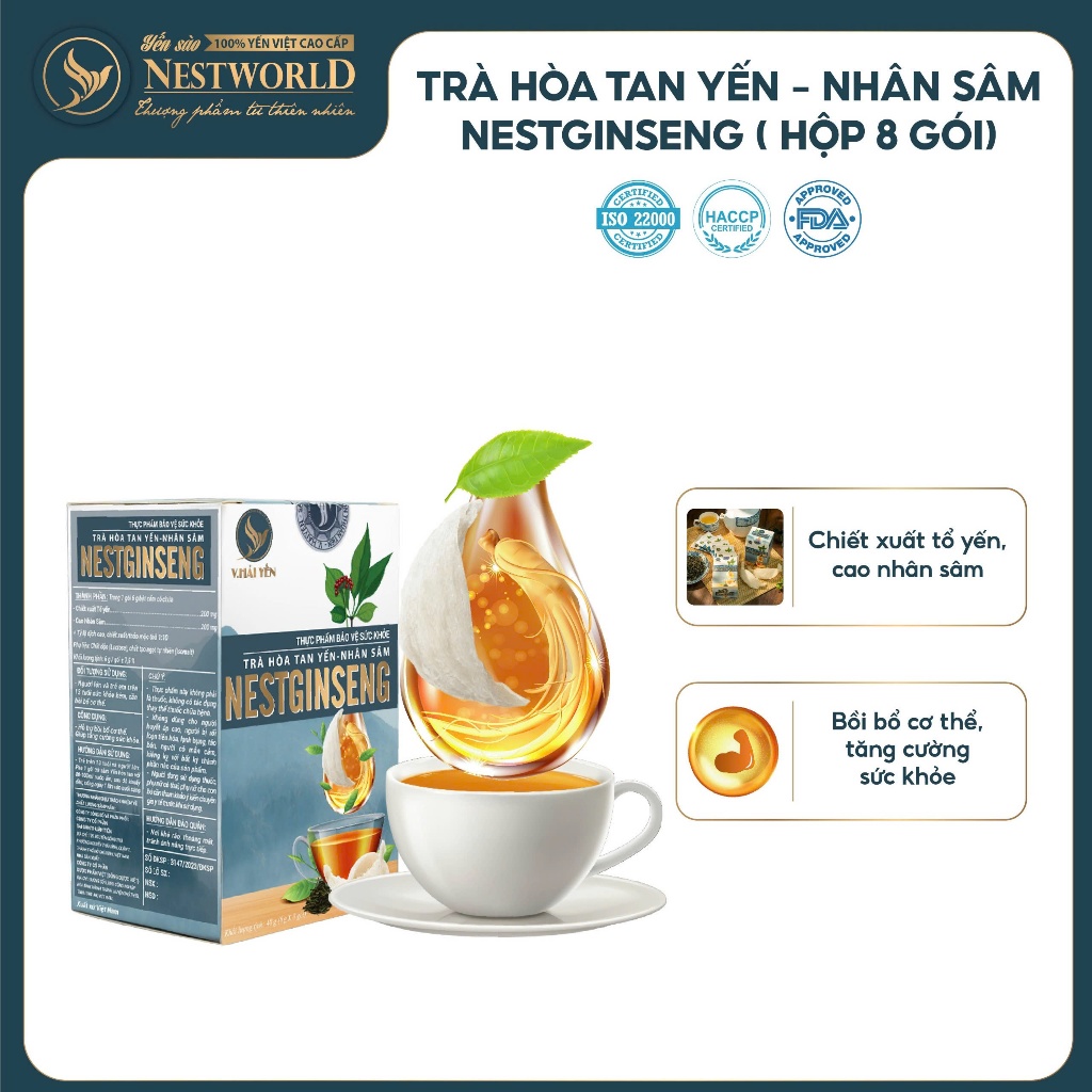 Trà Hòa Tan Yến Nhân Sâm – Nestginseng