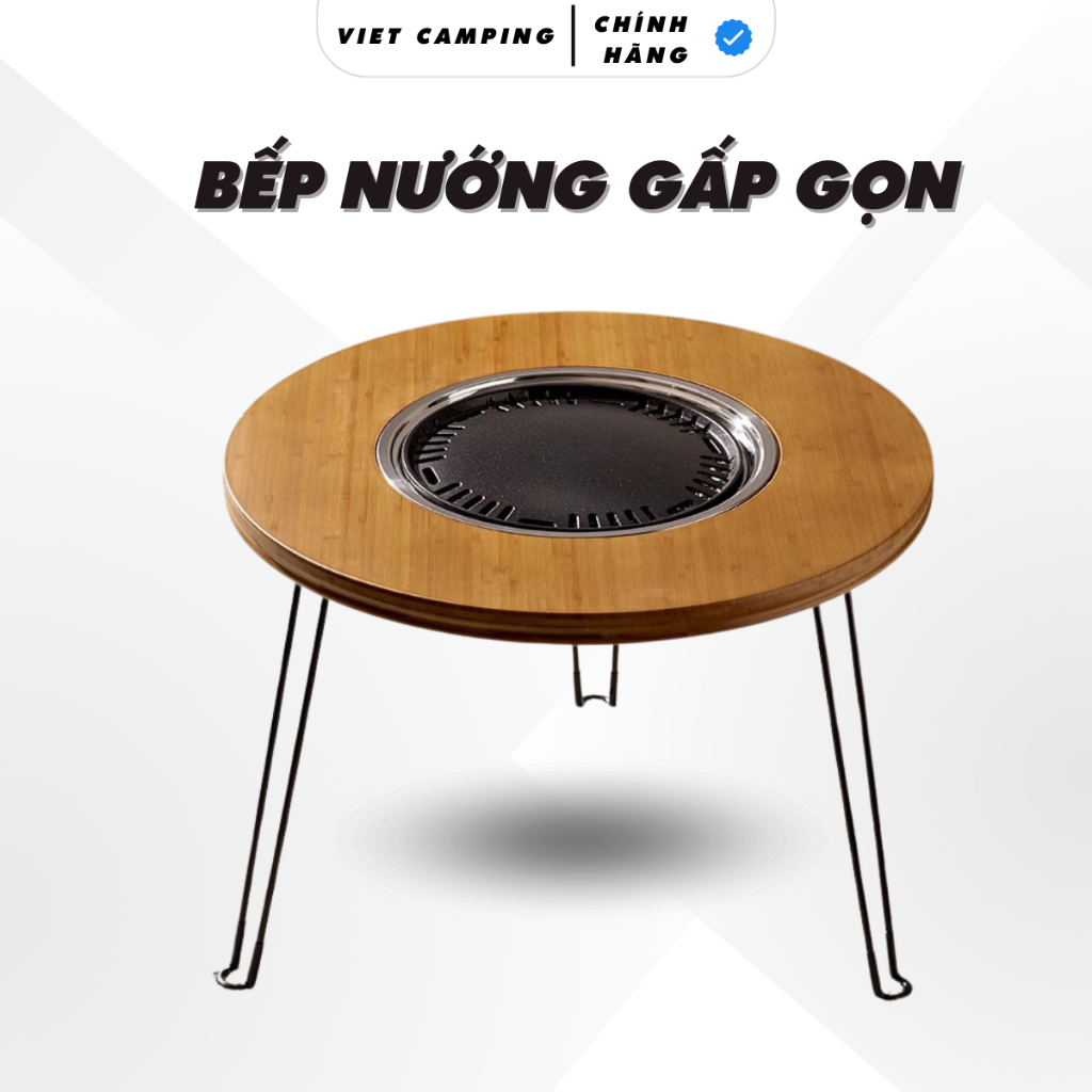 Bếp Nướng Gấp Gọn Ngoài Trời Cao Cấp, Bàn Bếp Nướng Than Hoa Để Sân Vườn Mang Đi Dã Ngoại BTH5