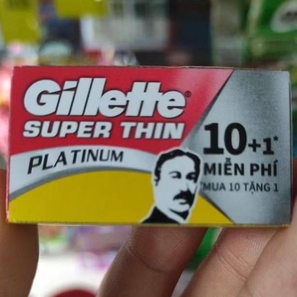 Hộp 10+1 cái lưỡi lam lưỡi lam Gillette Super Thin