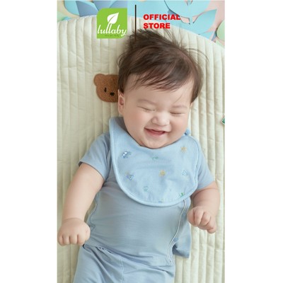 LULLABY - NH368N - Yếm bấm cúc lệch bé trai/bé gái