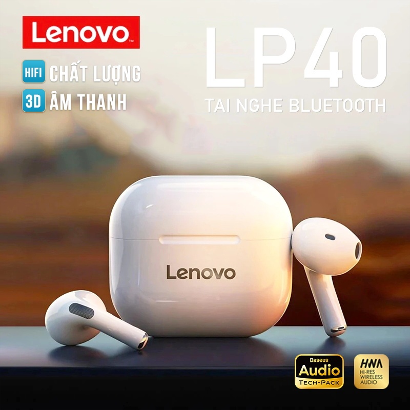 Tai nghe Bluetooth 5.0 Lenovo LP40 Pro và LP40 HD Stereo Có Mic Music