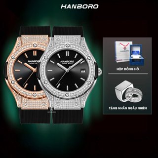 Đồng Hồ Nam Đeo tay HANBORO Watch HU.B Bản full hạt 9220 | Tặng kèm bóp đựng đồng hồ
