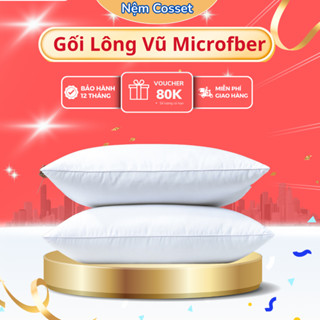 Ruột Gối Nằm Lông Vũ Nhân Tạo 45x65 50x70 60x80 Bông Microfiber Lõi Gối Hơi Cao Cấp