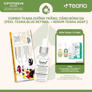 Combo Teana dưỡng trắng, căng bóng da (Peel Teana Blue Retinol + Serum Teana ASAP )