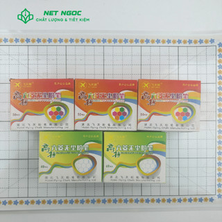 Combo 5 Phấn lục giác màu/trắng hộp 50 viên
