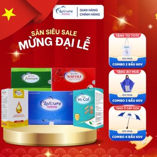 Combo Canxi DHA Sắt Acid Folic cho bà bầu Avisure Mama - Hical