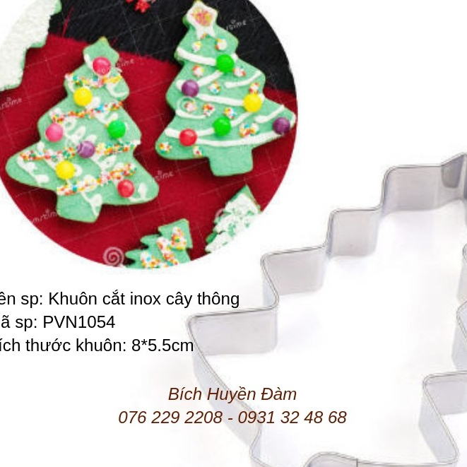 KHUÔN CUTTER INOX CÂY THÔNG- PVN1054