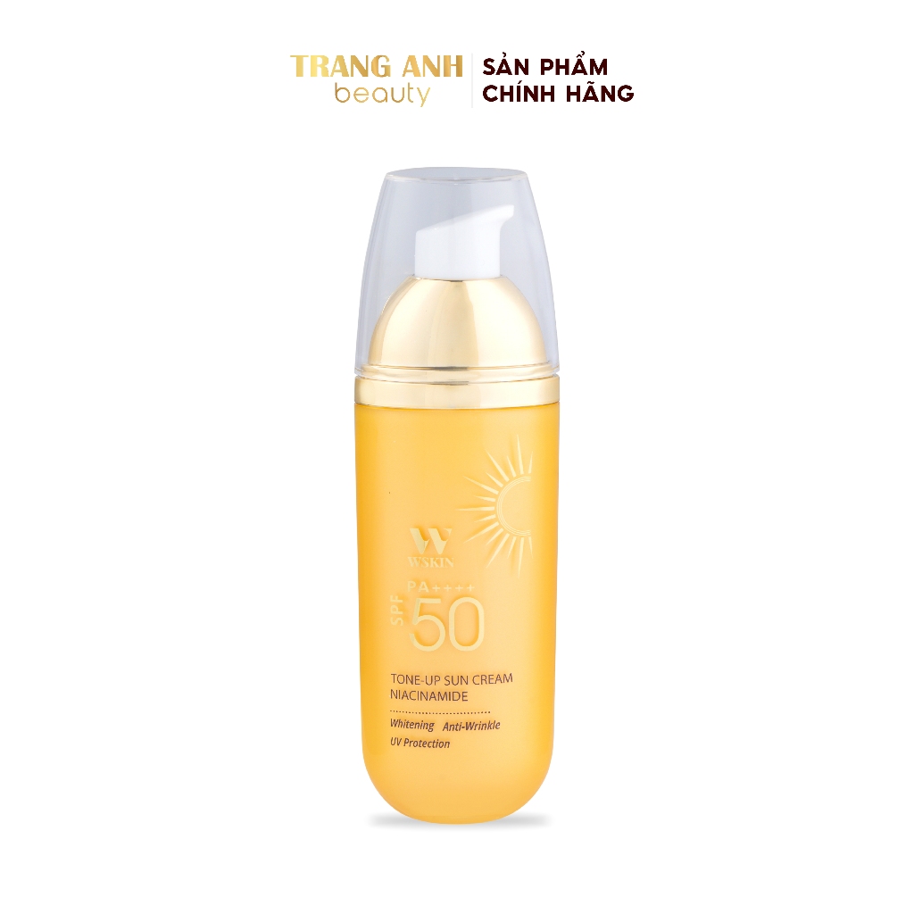 Kem chống nắng Wskin Tone Up Niacianamide dưỡng trắng da SPF50 PA++++ WKCN01
