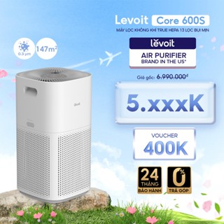 Máy lọc không khí Levoit Core 600S 147m2 | Công nghệ Air Turbo - Kết nối app - Cảm biến chất lượng | Hàng chính hãng