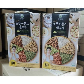 Bột Ngũ Cốc Hạt Dẻ Hạnh Nhân Bí Xanh Hàn Quốc - Hộp 50 Gói
