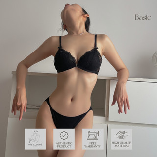 Bralette - Đồ lót thiết kế Basic Trắng Viền Da (Áo Lẻ)
