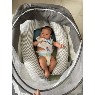 Nôi cũi bập bênh gấp gọn cao cấp chính hãnġ đại vĩ cho bé, tặng đệm và màn, an toàn chống trào ngược, dễ dàng di chuyển
