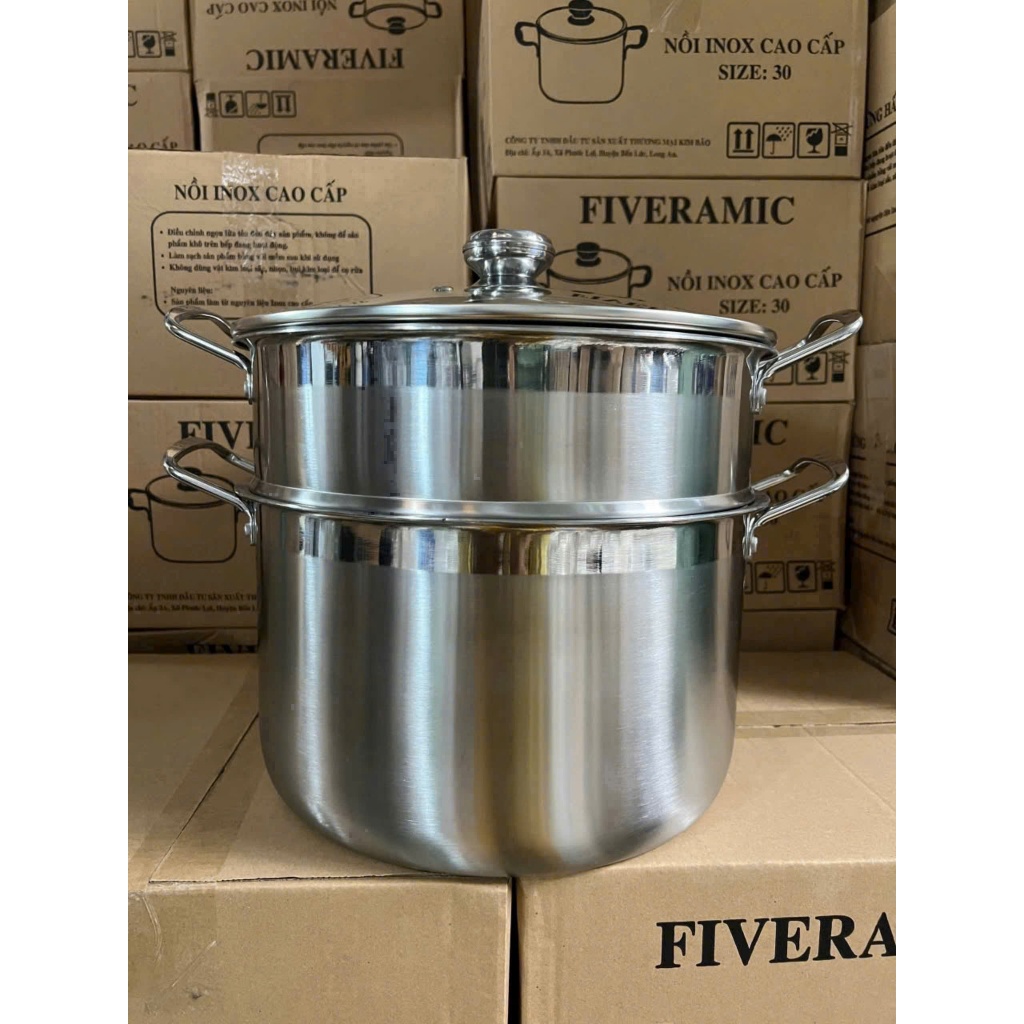 Xửng hấp inox 30cm Fiveramic