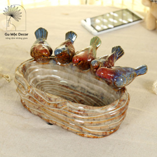  Khay đựng trái cây bánh kẹo bằng gốm sứ cao cấp để bàn decor sáng tạo trang trí đơn giản và tinh tế 