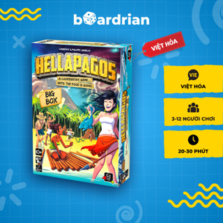 HELLAPAGOS (Cơ Bản + Mở Rộng | DIY Việt Hóa) - Trò chơi board game party "hợp tác" sinh tồn trên hoang đảo!