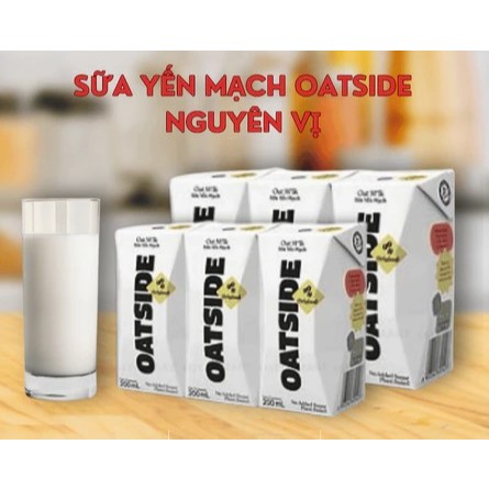 Lốc 3 Hộp Thức Uống Yến Mạch Oatside Vị Nguyên bản hộp 200ml