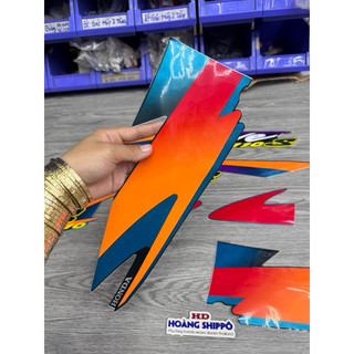 Tem wave s110 xanh đen