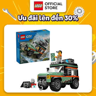  Đồ Chơi Xe Leo Núi Địa Hình 4X4 LEGO CITY 60447  221 chi tiết  