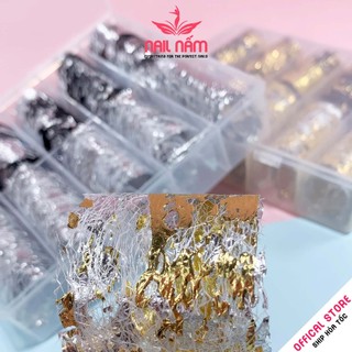 Set foil dán móng, foil nail trang trí móng