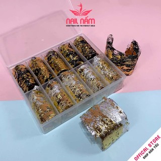 Set foil dán móng, foil nail trang trí móng