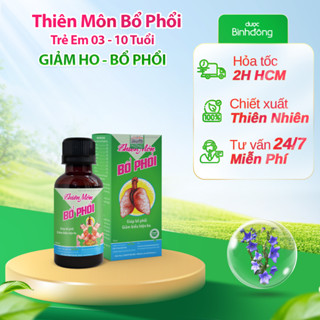 Thiên Môn Bổ Phổi Dược Bình Đông Chai 90ml dành cho Trẻ em – Giảm ho nhanh chóng, Bổ phổi thật hay
