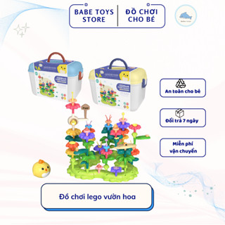 Đồ Chơi Lego Lắp Ghép Vườn Hoa Cao Cấp Hộp Nhựa 93 Chi Tiết Cho Bé Trai, Bé Gái + Đồ Chơi Lắp Ghép Sáng Tạo Cho Bé