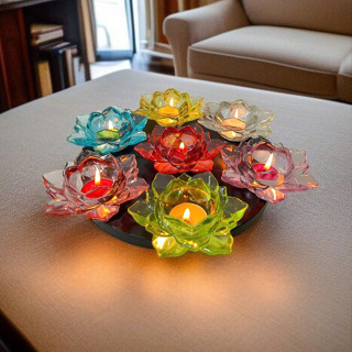 Đế Nến Hoa Sen, Đèn Cầy, Chân Nến, Cốc Đựng Nến, Đủ Màu Sắc Trang Trí Decor (02)