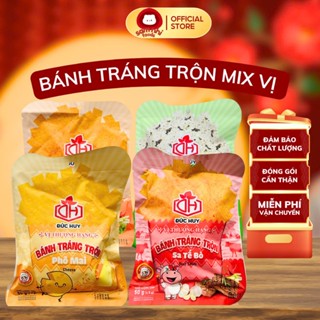 [COMBO] MIX VỊ bánh tráng trộn Đức Huy 50gr Các Vị Phô Mai, Sa Tế Bò, Tôm Chua Cay, Rong Biển