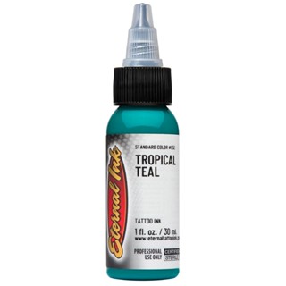 Mực xăm tattoo Eternal màu xanh dương TROPICAL TEAL chính hãng chai 30ml 
