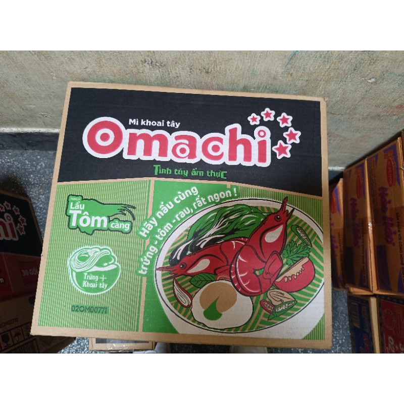 CHÍNH HÃNG - 1 THÙNG MÌ OMACHI TÔM CHUA CAY