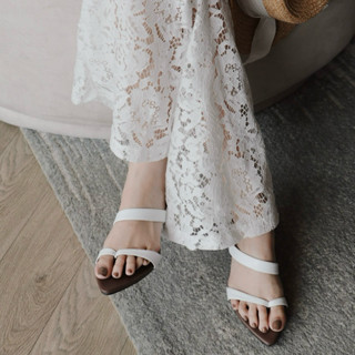 25 STUDIO Guốc đế xuồng mũi nhọn quai mảnh Emma Heels