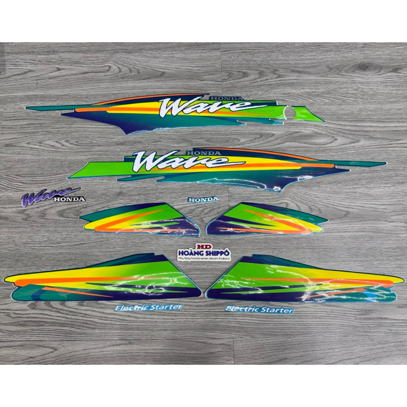 Tem wave thái 100 xanh ngọc