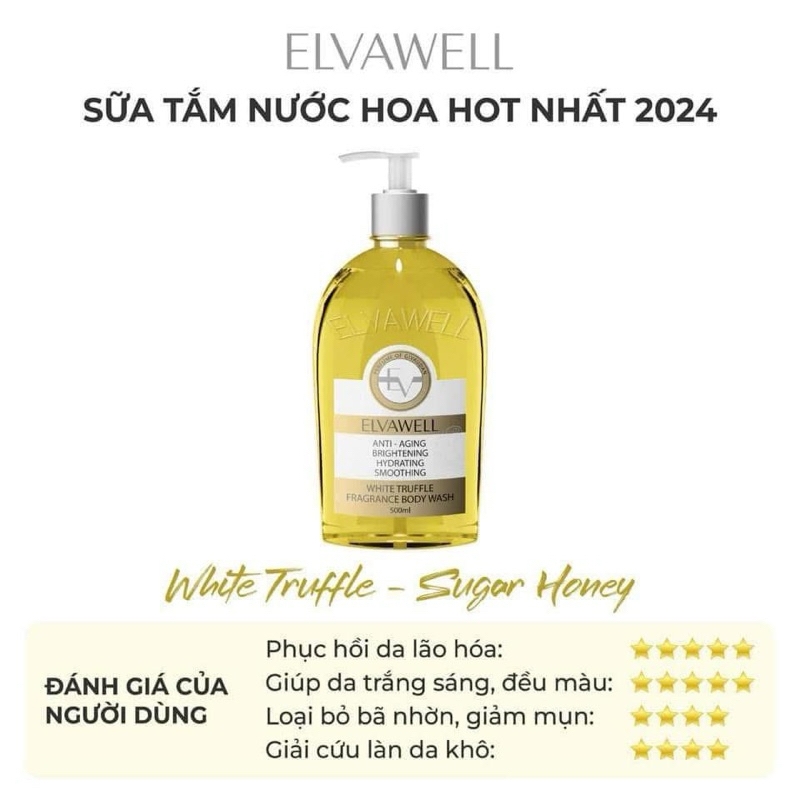 *Hàng Cty* SỮA TẮM ELVAWELL – NẤM TRUFFLE