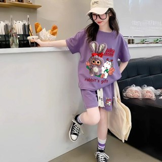 Set Bộ Baby Three Bé Gái Siêu Xinh Fom Rộng Chất Cotton Co Giãn Mềm Mát Cho Bé 15-45kg