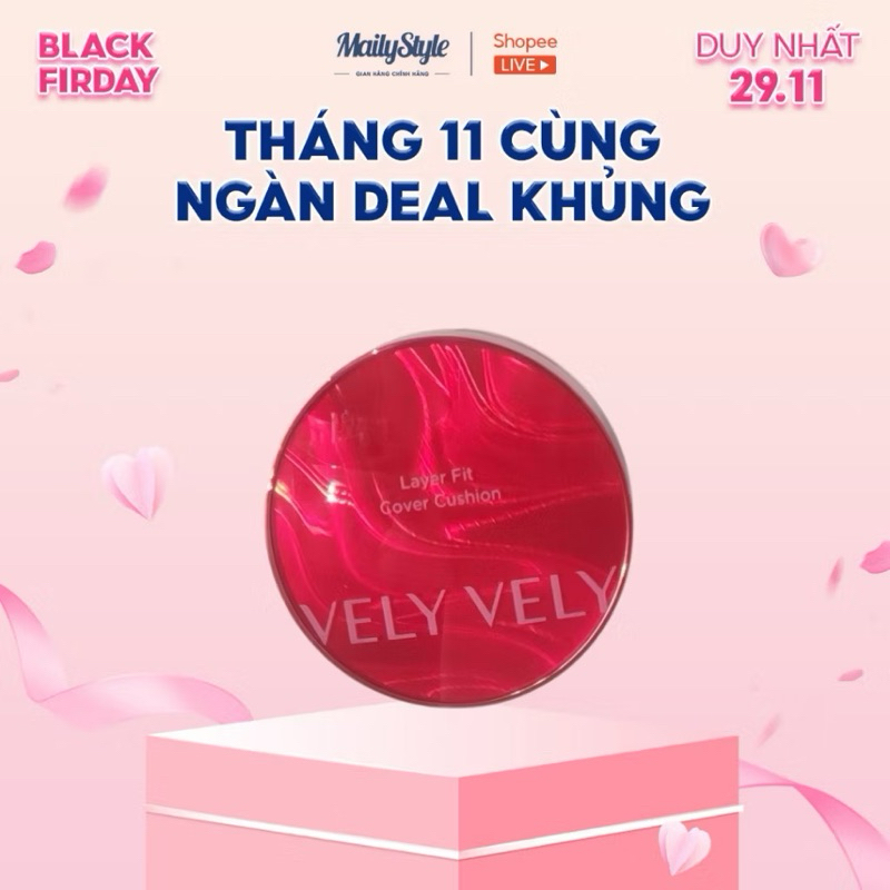 Q72_Phấn nước Layer Fit Cover Cushion Vely Vely