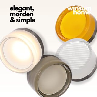 Đèn gắn tường tròn acrylic vân sọc, đèn hành lang chống thấm nước Winsum home - DTA03