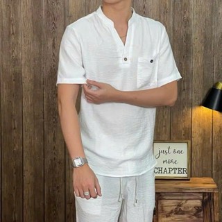 Áo đũi vân mây nam BIGSIZE tới 120KG (KHÔNG KÈM QUẦN)