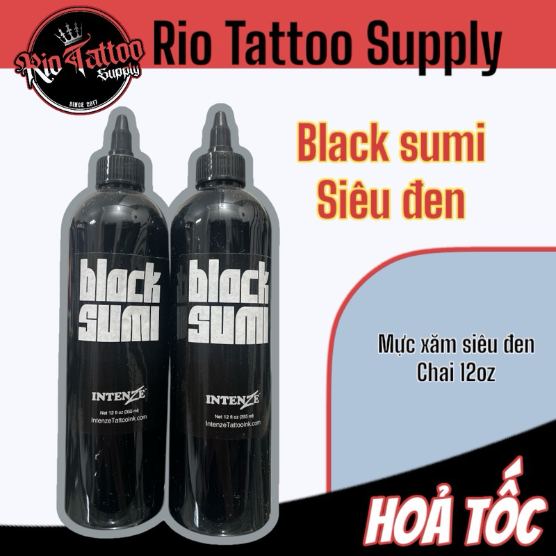 Mực xăm Black Sumi 12oz Style Nhật