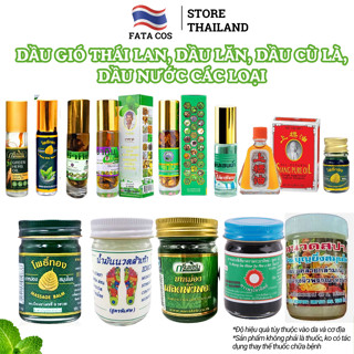 Dầu thái lan, dầu gió thái lan nội địa chính hãng, dầu cù là, dầu lăn thái lan 8ml Fata Co's